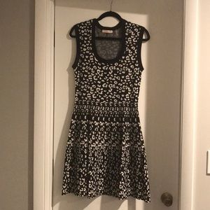 Rebecca Taylor animal print knit dress - size L